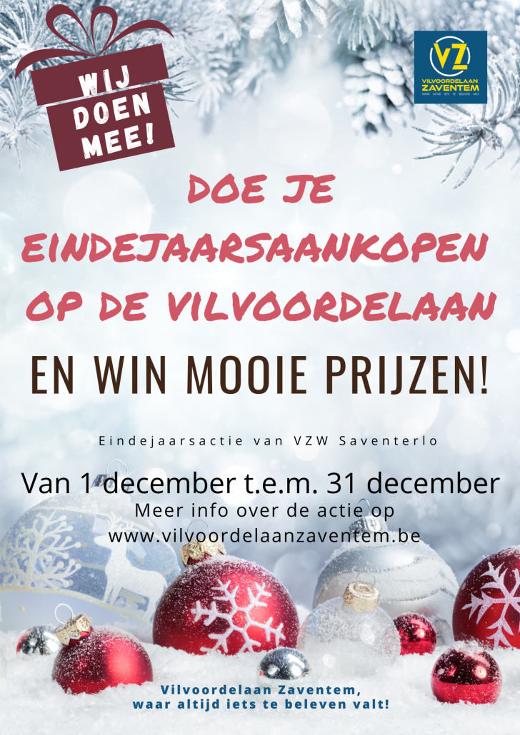 Eindejaarsactie 2022 - Vilvoordelaan - Winnaars geloot!